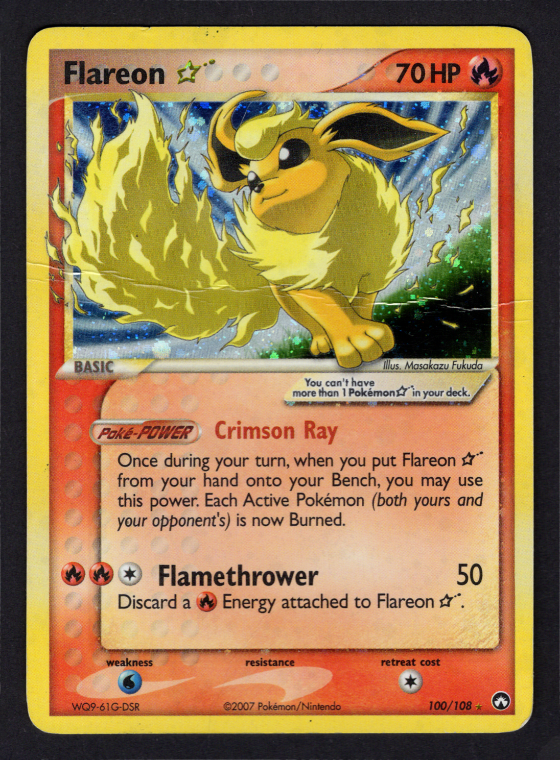 Flareon [Gold Star] #100 Power Keepers
