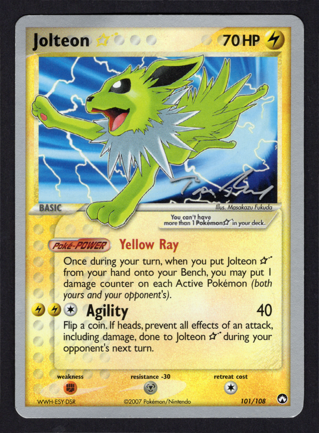 Jolteon [Gold Star] #101 Power Keepers World Championships 2007